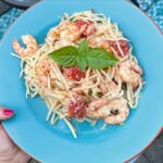 15 minute  shrimp scampi with some garden herbs and . Perfect dinner to go with …