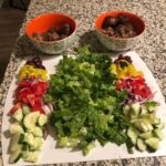 A little lamb meatball, quinoa, and Greek salad action for dinner last night.  (…