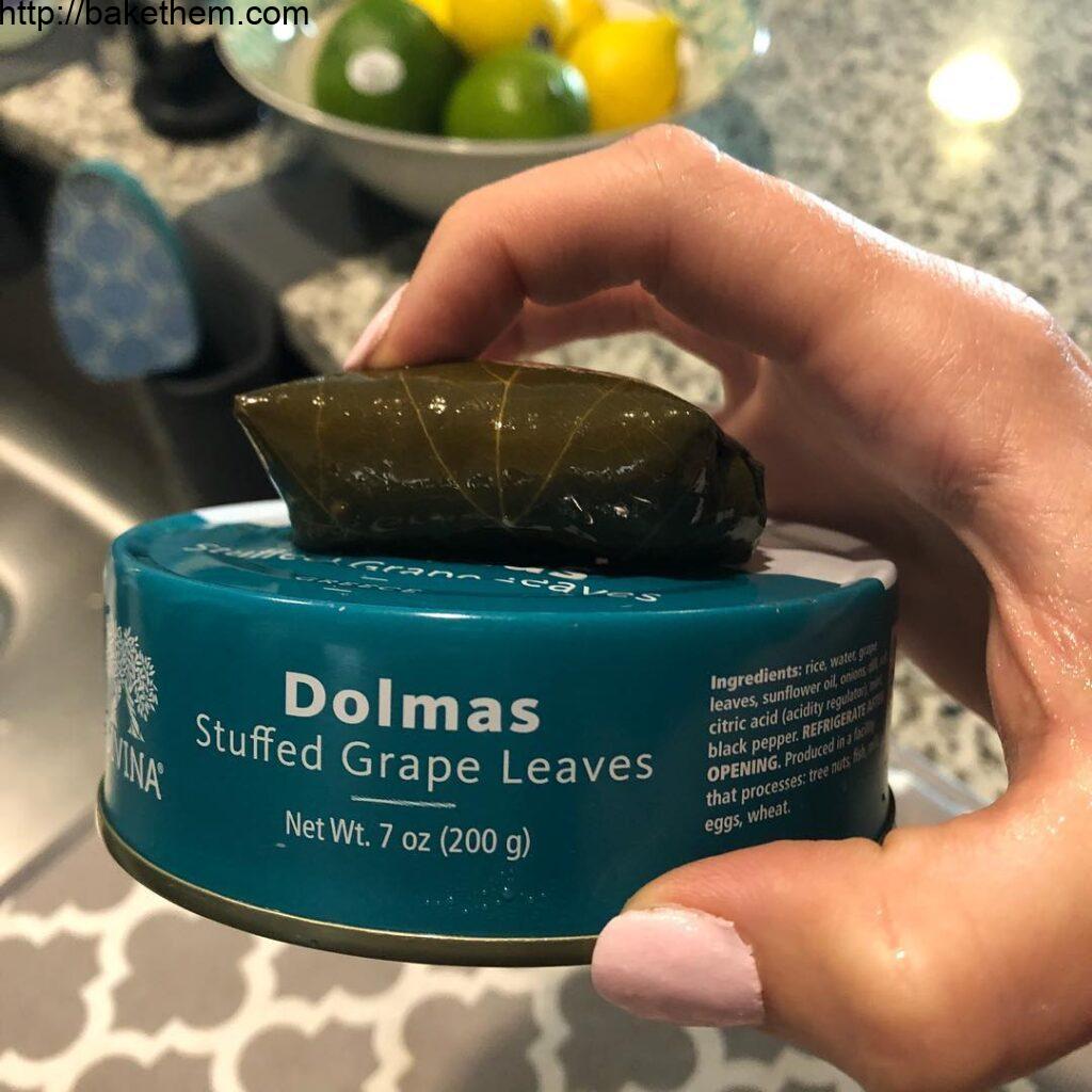 Anyone else slightly obsessed with dolmades? (Stuffed grape leaves) . This littl…