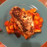 Chicken Parm & Eggplant Bake!

2 chicken breasts, sliced in half lengthwise and …
