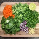 Eating my colors tonight on  Crushed a workout  then made this veggie-packed chi…
