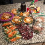 Glorious meal prep for the week ahead.  Breakfasts, lunches, and snacks are all …
