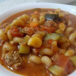 Goulash (I think) 

“Goulash is a soup or stew of meat and vegetables seasoned w…