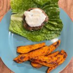 Greek turkey burgers and sweet wedgies on the Monday menu! The warmer weather re…
