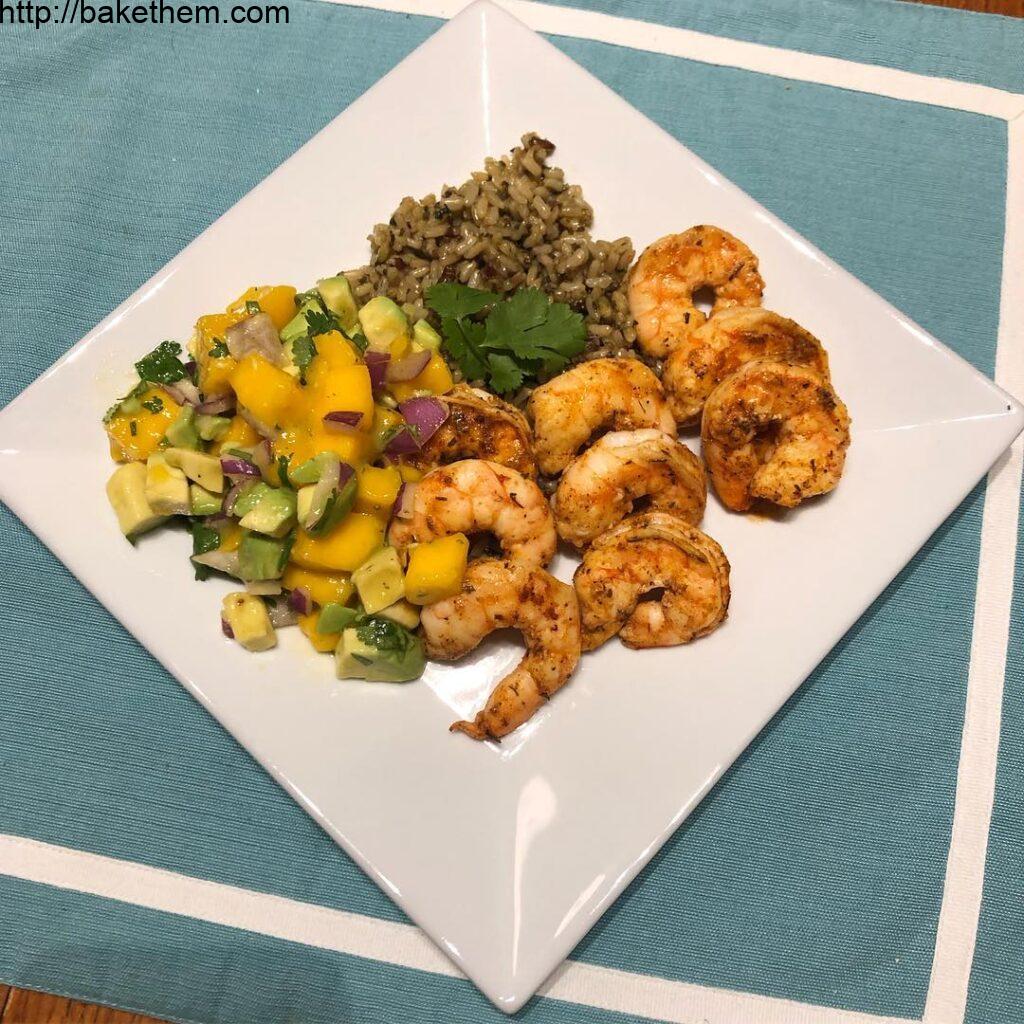 If you like big flavor and clean eating, this blackened adobo lime shrimp with r…