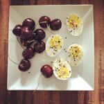 In today’s edition of  I present to you hardboiled eggs sprinkled with Trader Jo…