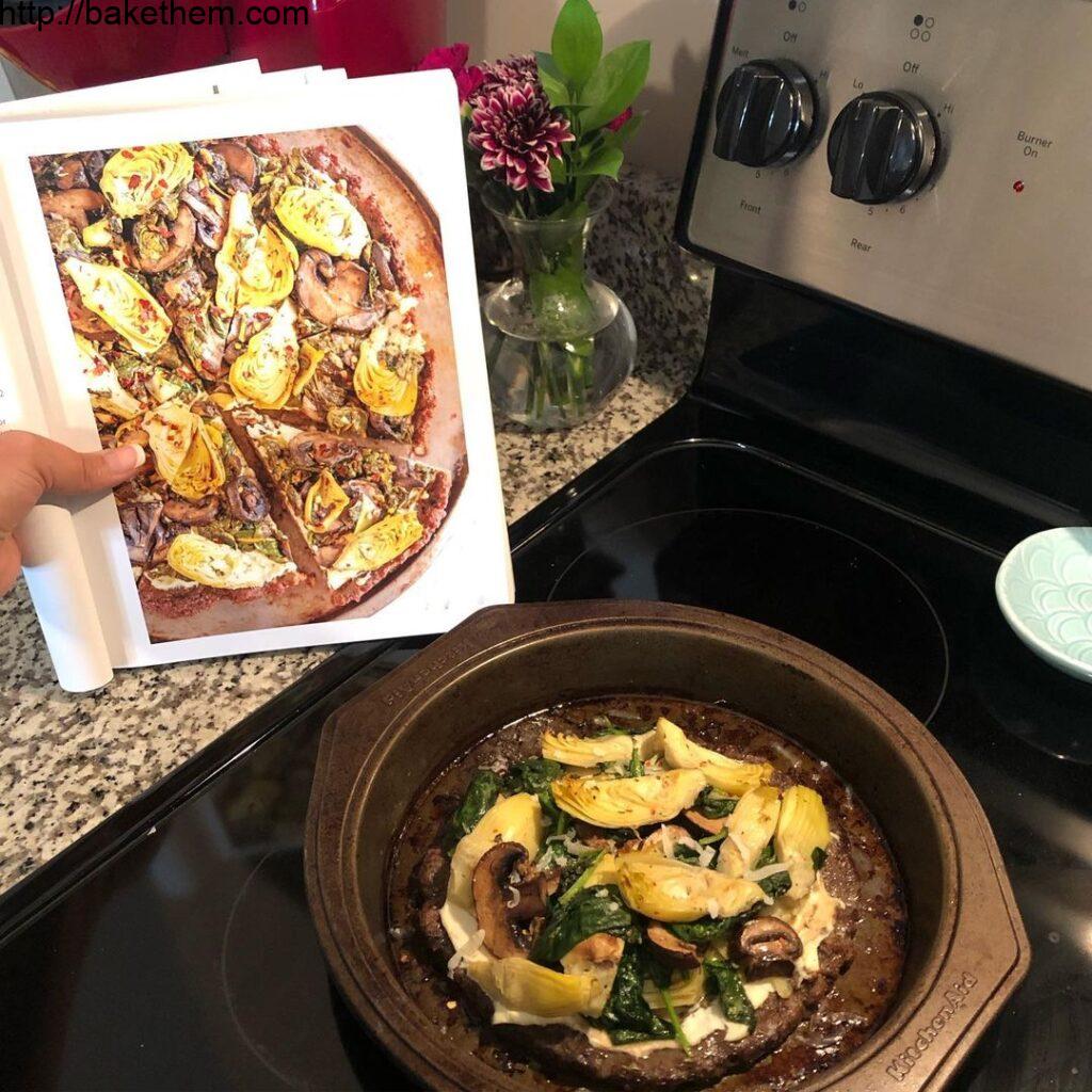 Instagram vs reality  This spinach artichoke “meatza” didn’t turn out to be the …