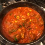 It’s pasta night, and dinner was the ! Here’s my simmering pot of spinach artich…