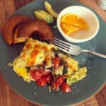 Just a quick pic of yesterday’s amazing homemade brunch. An  bagel thin with sma…