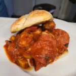 Meatball sandwich.. turned open face because it’s so messy 

I made meatballs a …