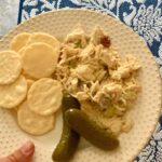 My all-time favorite beach snack is Chicken Salad! Typically I buy it pre-made a…