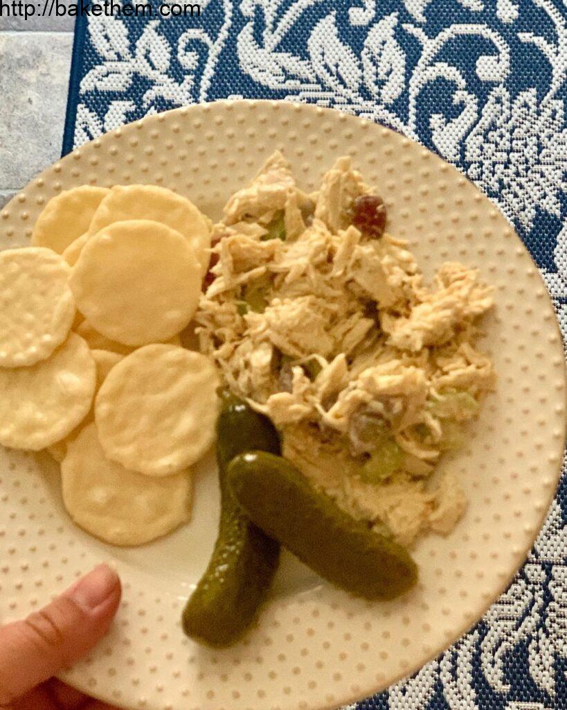 My all-time favorite beach snack is Chicken Salad! Typically I buy it pre-made a…