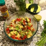 My avocado salsa is basically chunky guac with a little zing, it goes perfectly …