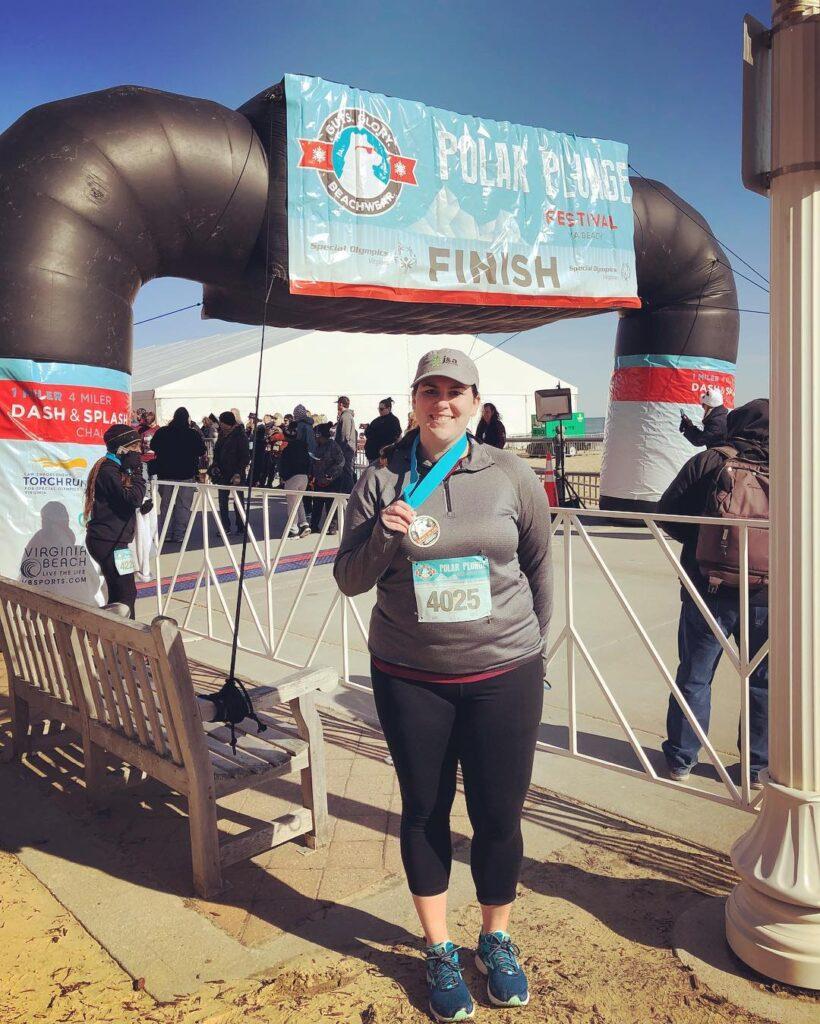 Polar Plunge 4 Miler Race complete!!! I have had bad shin & calf pain for the pa…