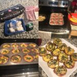 Prosciutto, mushroom and chive omelette cups. Breakfasts prepped for the week in…