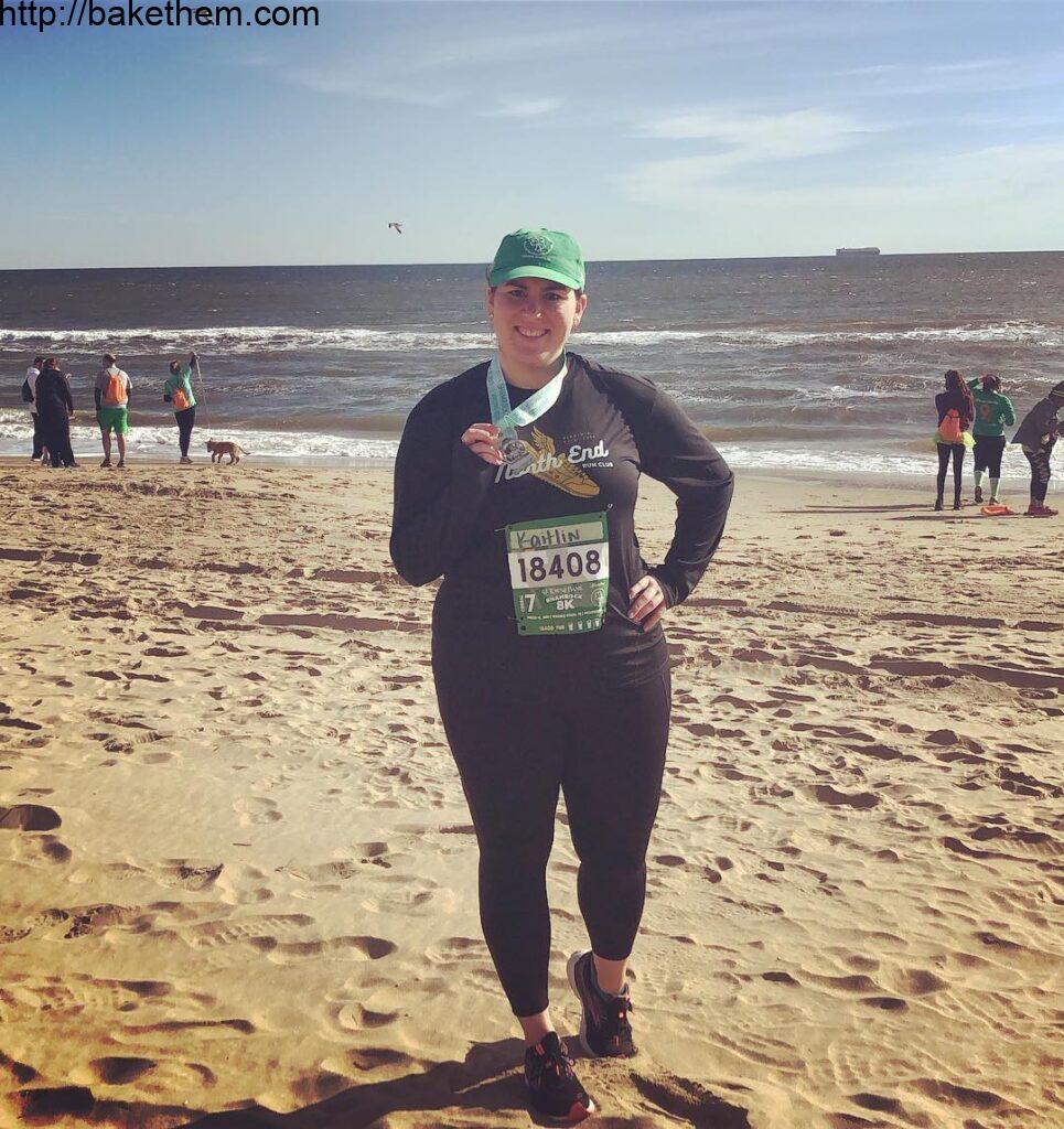 Shamrock 8K Complete!! Somehow managed to PR my 8K/5 mile race time with my inju…