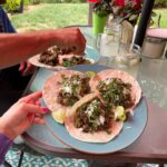 Slow cooker barbacoa tacos and faux-jitos…all made with mint, cilantro, and ba…