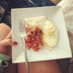 The simplest local brekkie ever, but it sure did hit the spot. The eggs came str…