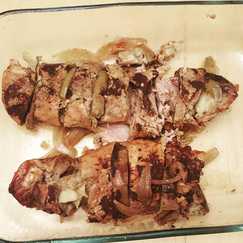 Tonight’s Dinner, slow roasted cinnamon apple pork tenderloin…