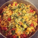 Tonight’s Plate: Veggie Taco Bowls with ground chicken, zucchini, squash, pepper…