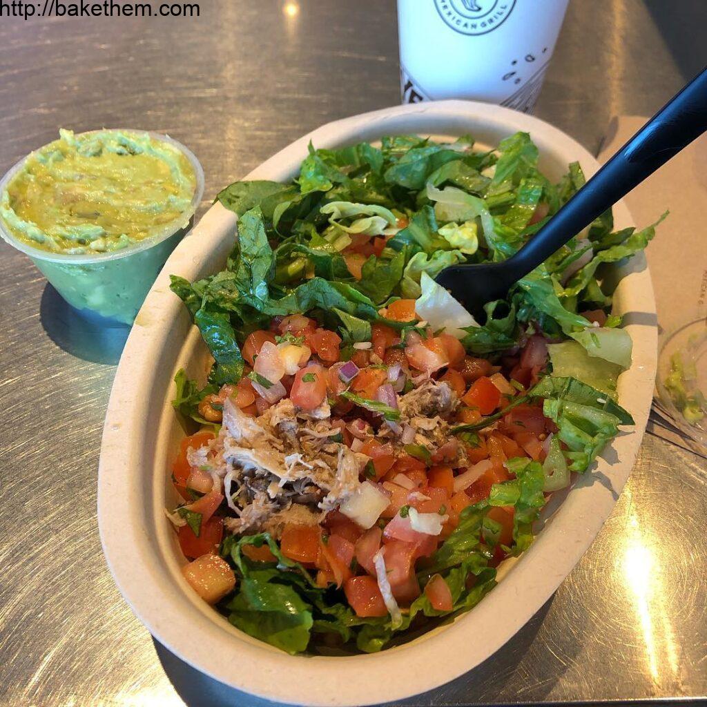 Whole30 Chipotes bowl: carnitas, lettuce, extra mild salsa, and guac. It was suc…