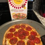almond flour pizza dough for the WIN again! Had a box in my pantry and some left…
