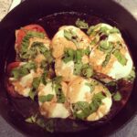 on point today!!! Dinner: Skillet Caprese Chicken with Roasted Green Beans & To…